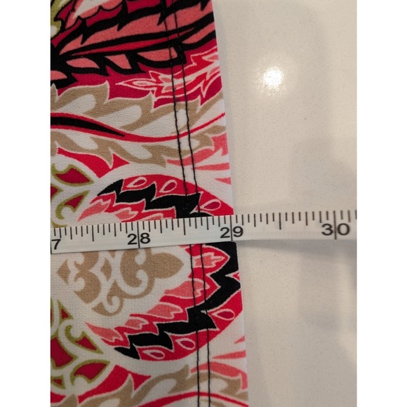 East 5th Women's Size L Multicolor Paisley Print Boat Neck 3/4 Sleeve Top - Picture 6 of 6